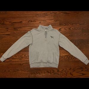 Gray Quarter Zip-Up Top , barely worn, like new.